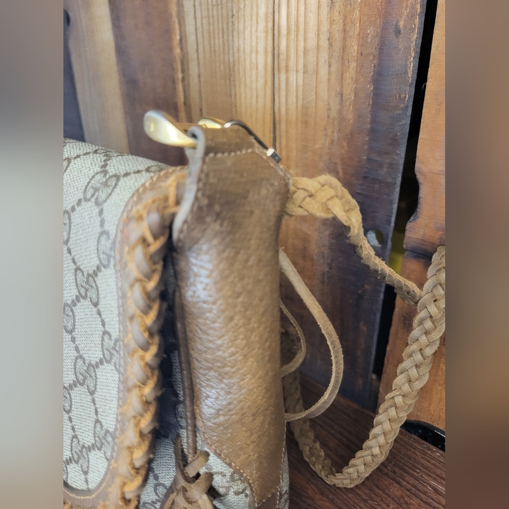Gucci Fringe Crossbody Bag Vintage Boho Bag Style Western Bag Southwestern Bag - Picture 8 of 14